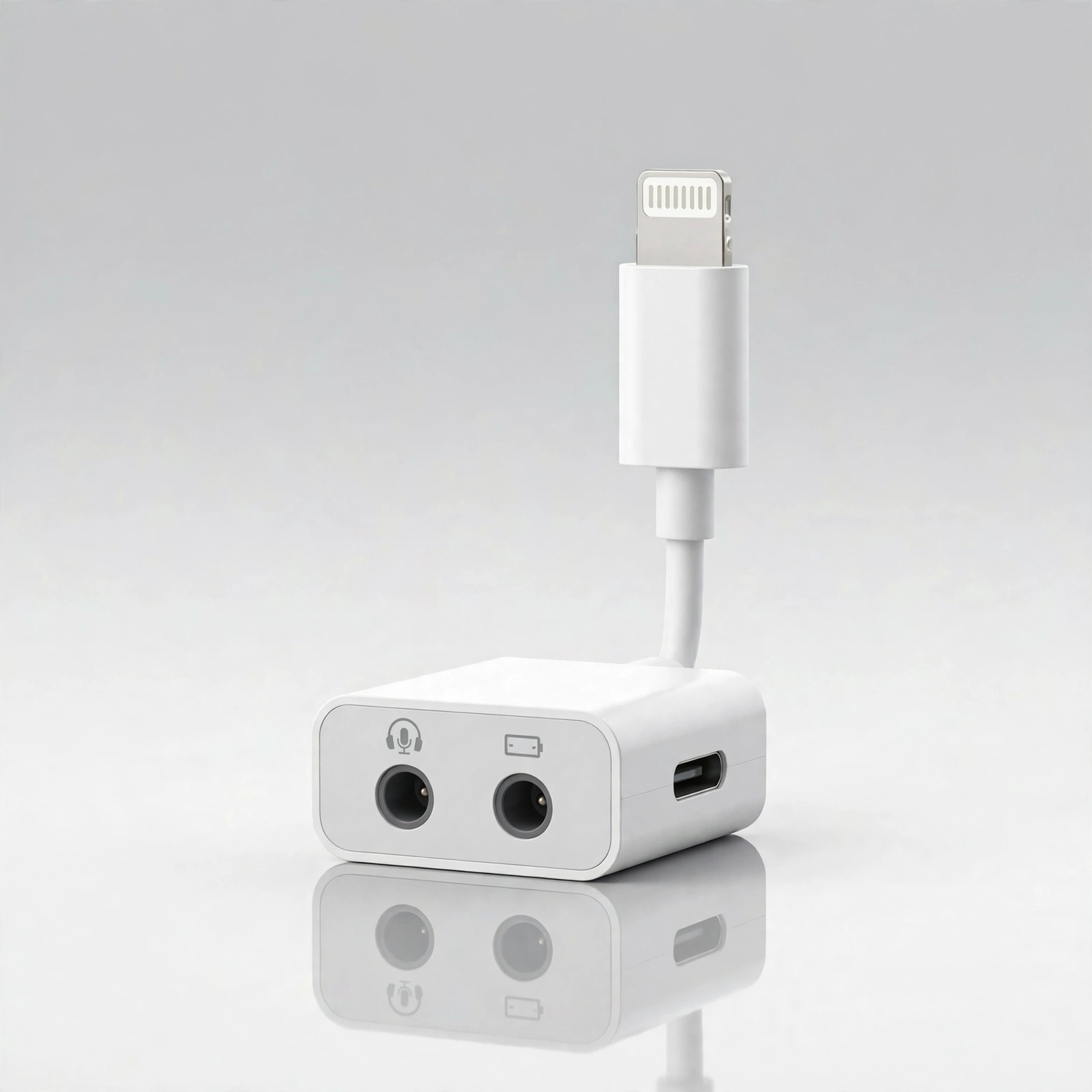 8-Pin to 3.5mm Audio, Call & Charge Adapter