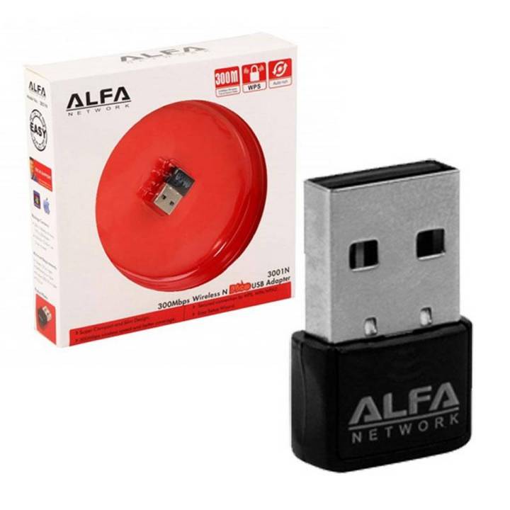 Alfa 300Mbps Wireless N Pico USB Adapter (Model 3001N)