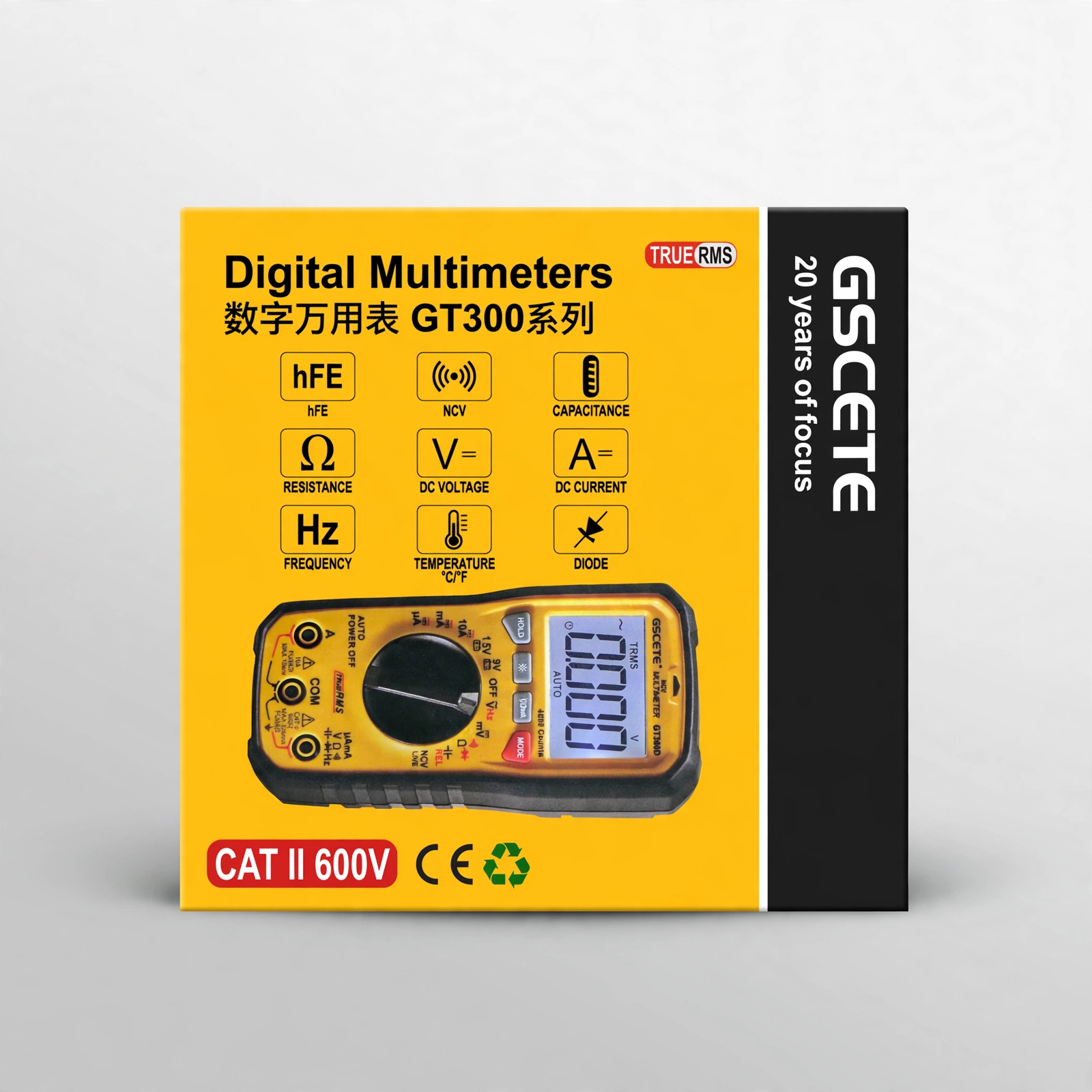 GSCETE GT300 True RMS Digital Multimeter