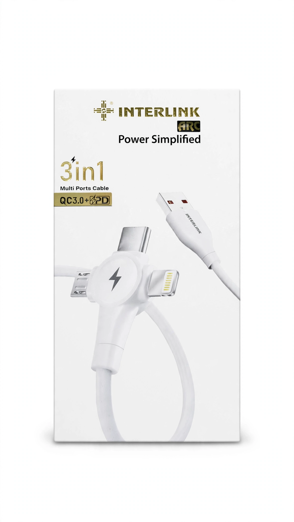 Thumbnail 2 of INTERLINK ARC 3in1 Multi Ports Cable QC3.0+PD