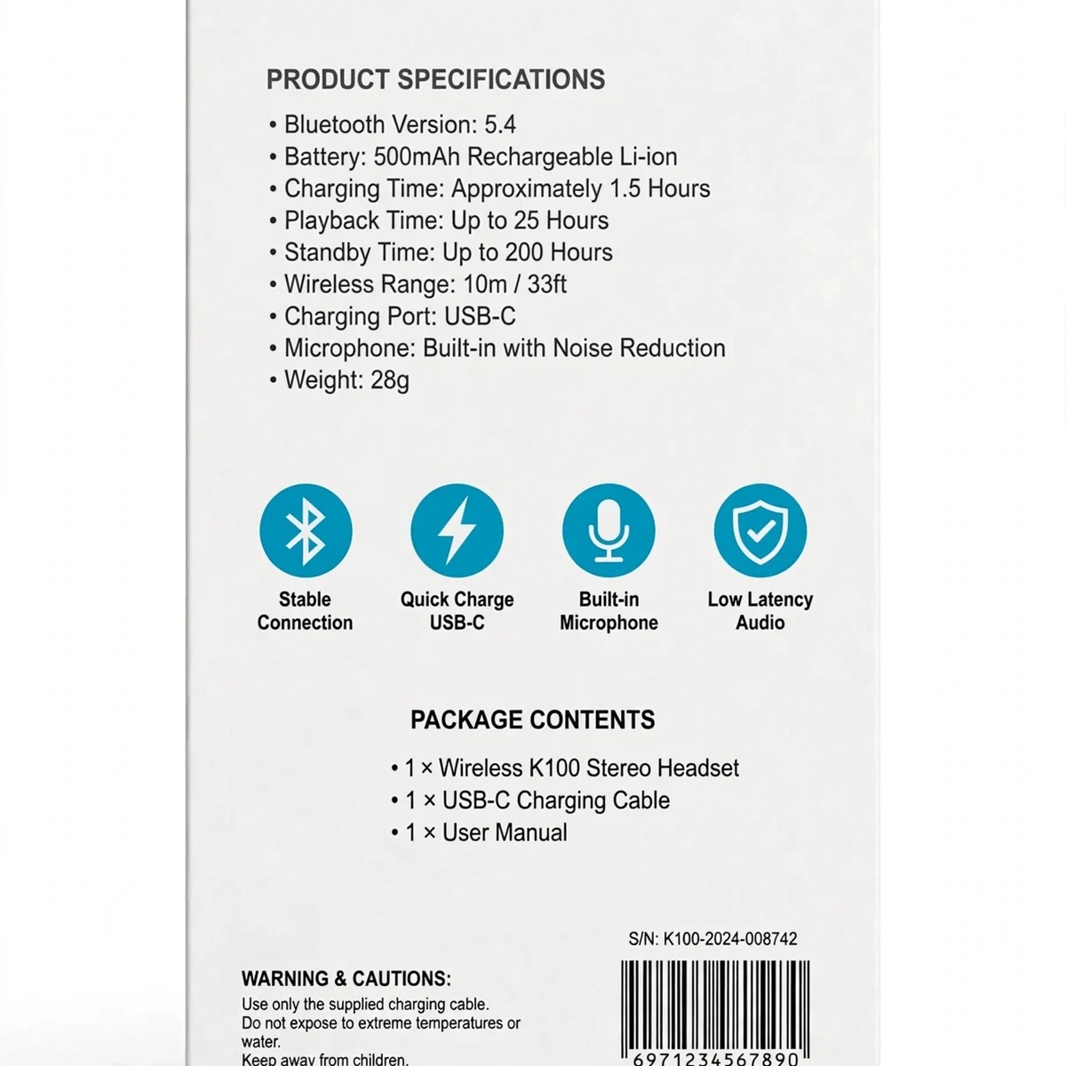 Thumbnail 5 of Wireless K100 Clip-On Retractable Bluetooth Headset