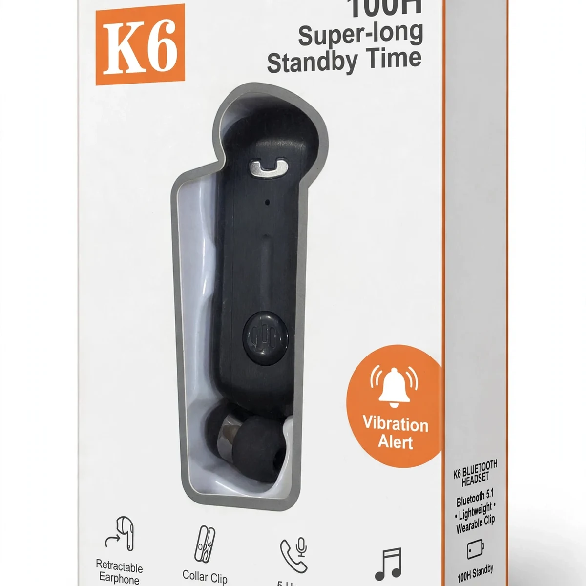 Thumbnail 4 of K6 Clip-On Retractable Bluetooth Headset