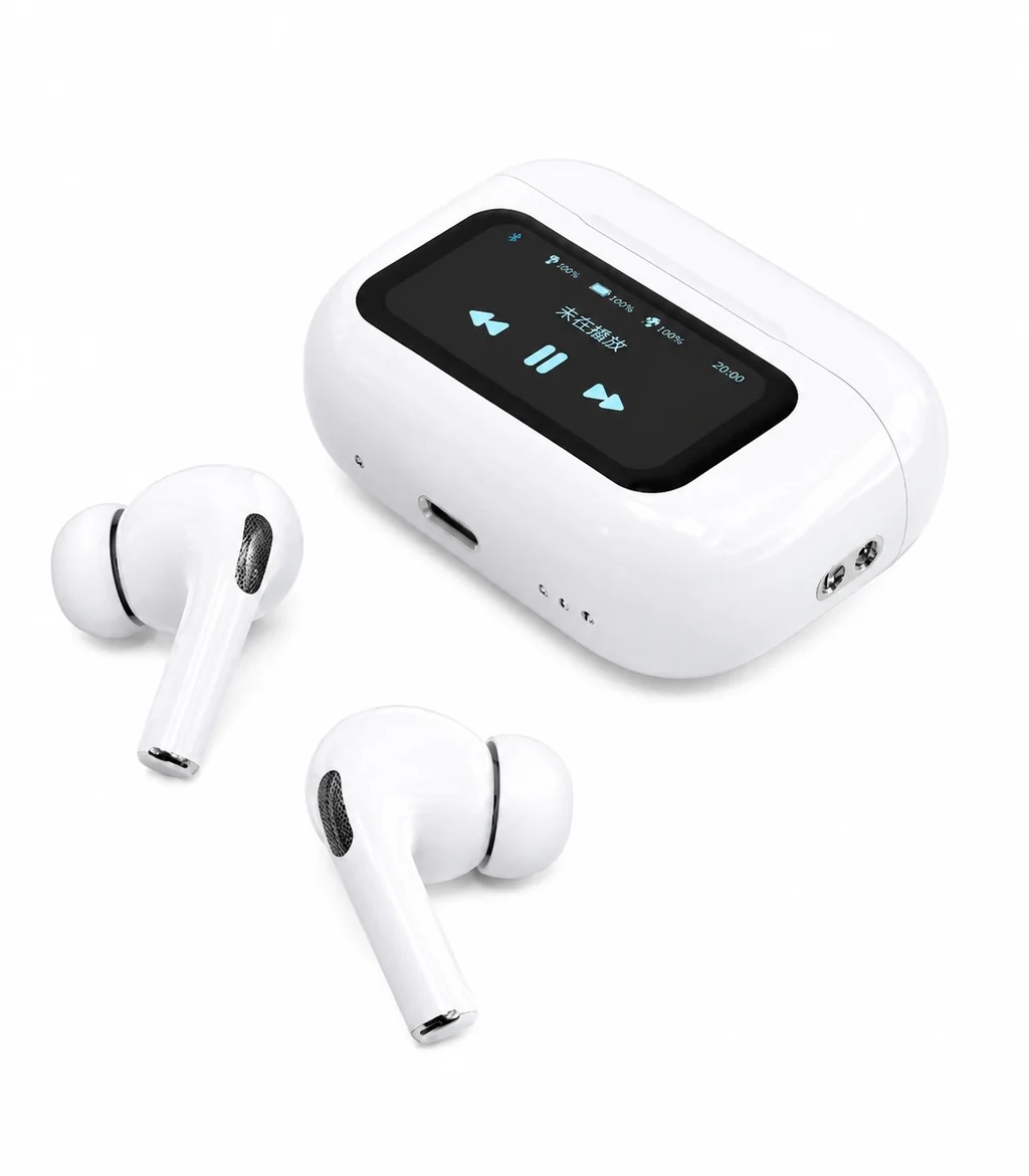 Thumbnail 3 of A.T-Original ANC/ENC Touch Display Earbuds (White)