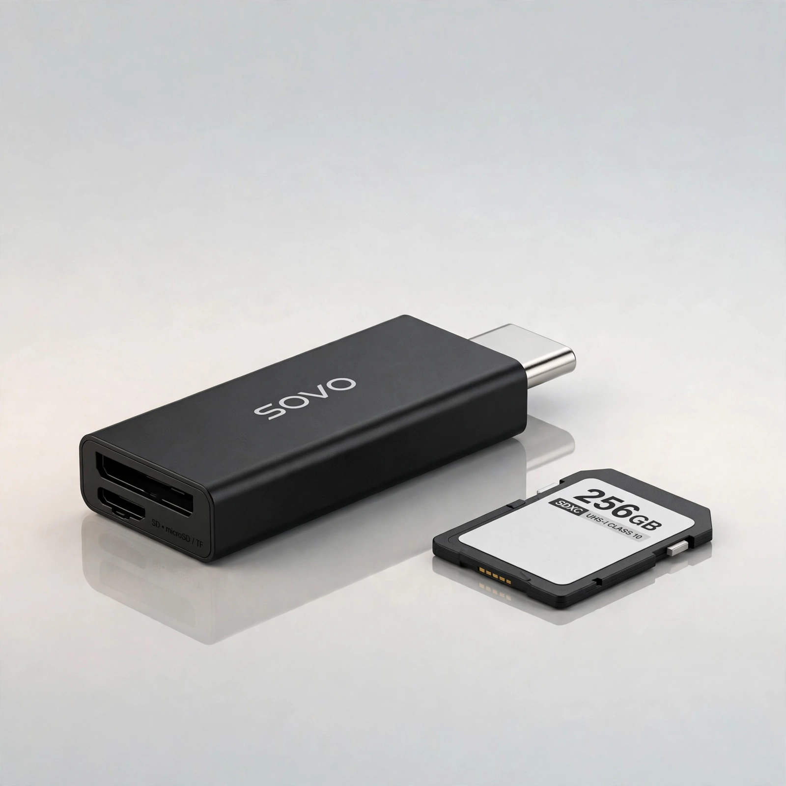 SOVO Type-C 2-in-1 OTG Card Reader