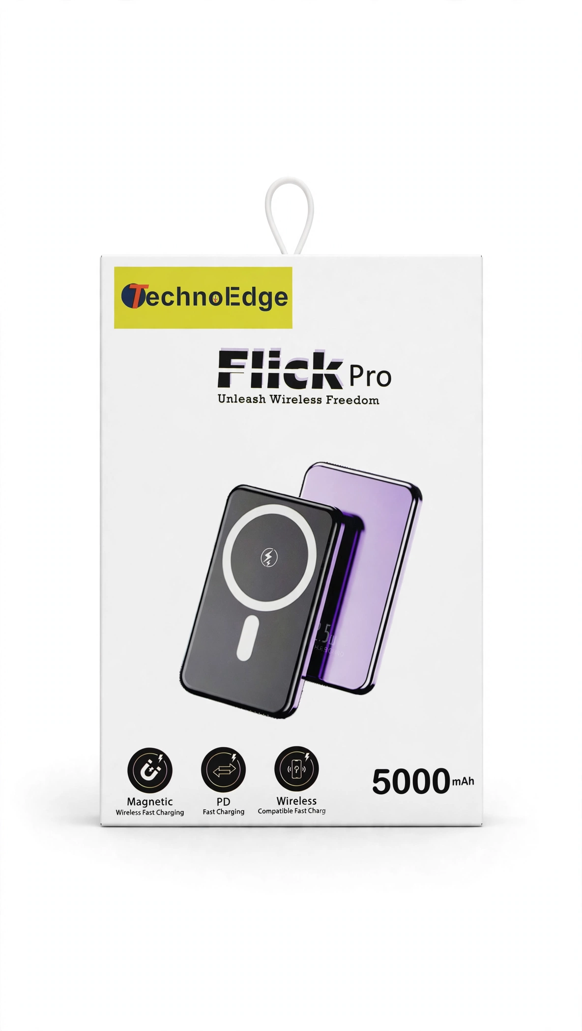 TechnoEdge Flick Pro 5000mAh Magnetic Wireless Power Bank